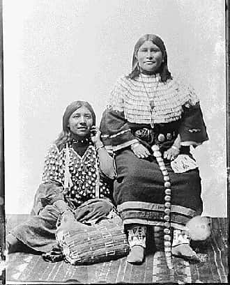 Bannock Women in Traditional Garb